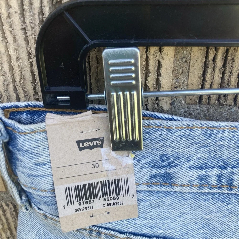 Levi's Men's Sz 30 501 Jean Shorts Jorts Button Fly Light Wash 9